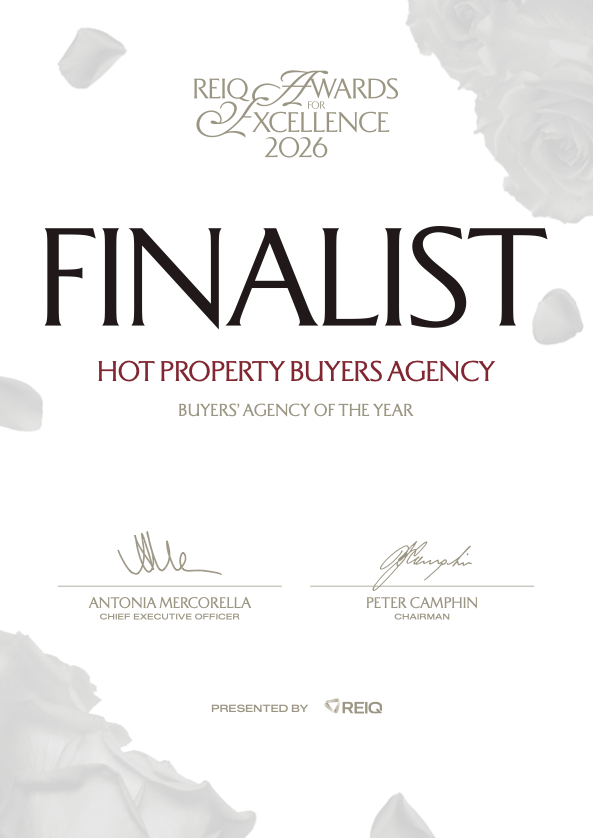 Hot Property Buyers Agency award nomination for REIQ Awards for Excellence 2026